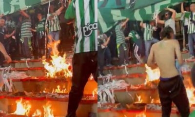 Incendio en el Estadio Atanasio Girardot Durante el Partido Millonarios-Nacional