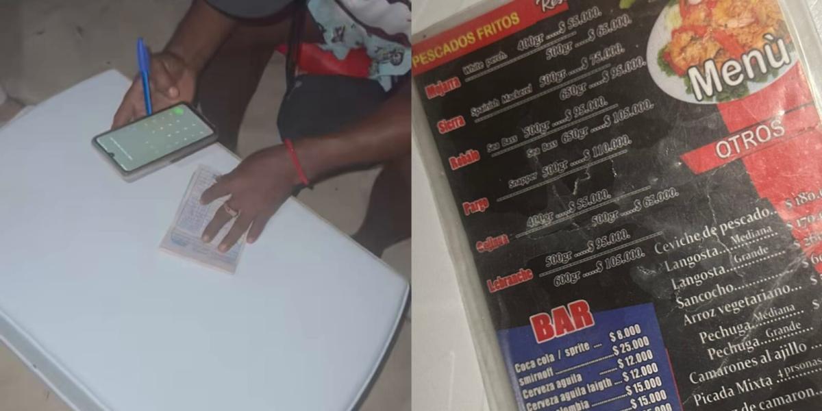 Turistas denuncian extorsión en playas de Cartagena: obligados a pagar altos precios por almuerzos