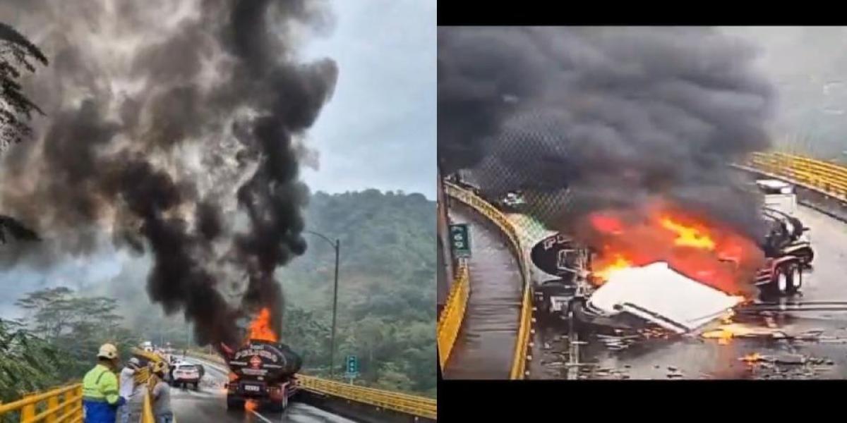 Incendio en la Vía al Llano tras Choque de Camión Cisterna: Seis Personas Heridas