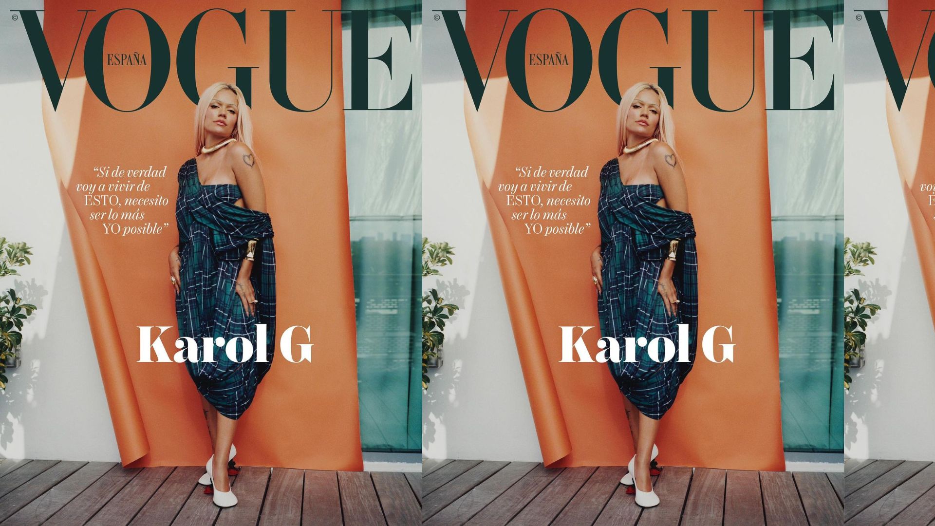 Karol G protagoniza la portada de Vogue España en julio 🌸💕