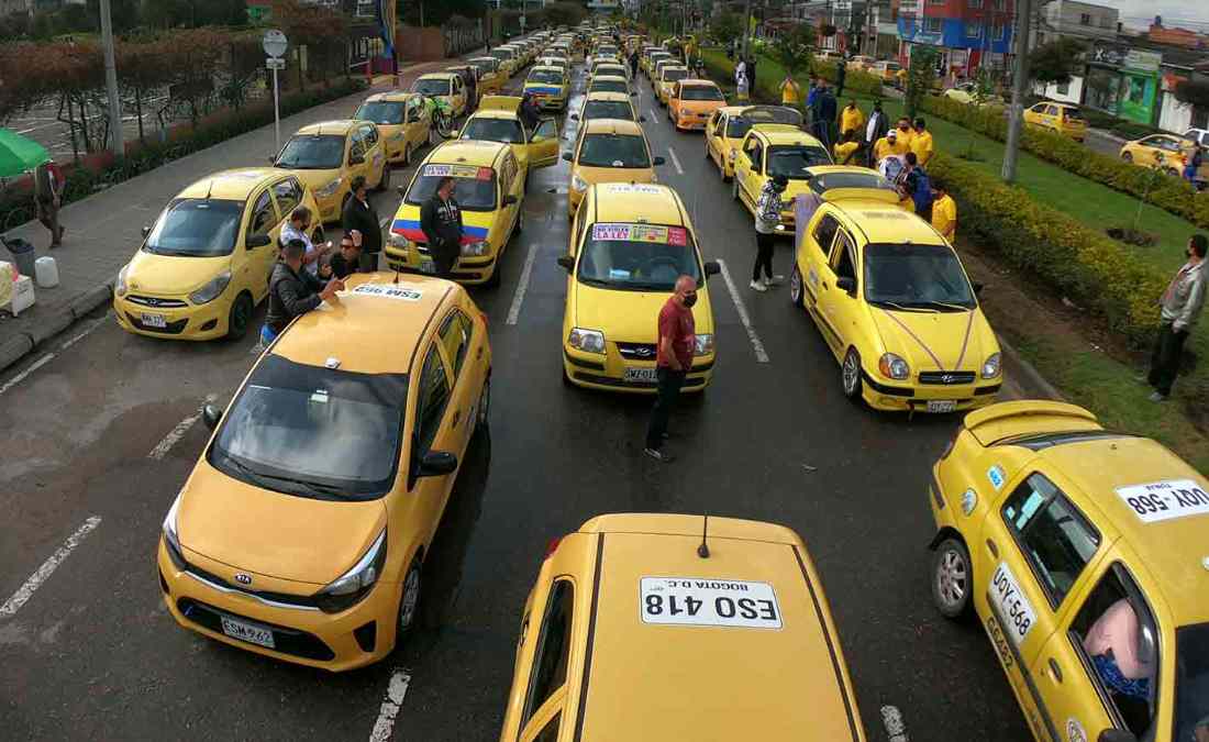 Protestas de taxistas en Colombia: Paros y movilizaciones paralizan varias ciudades